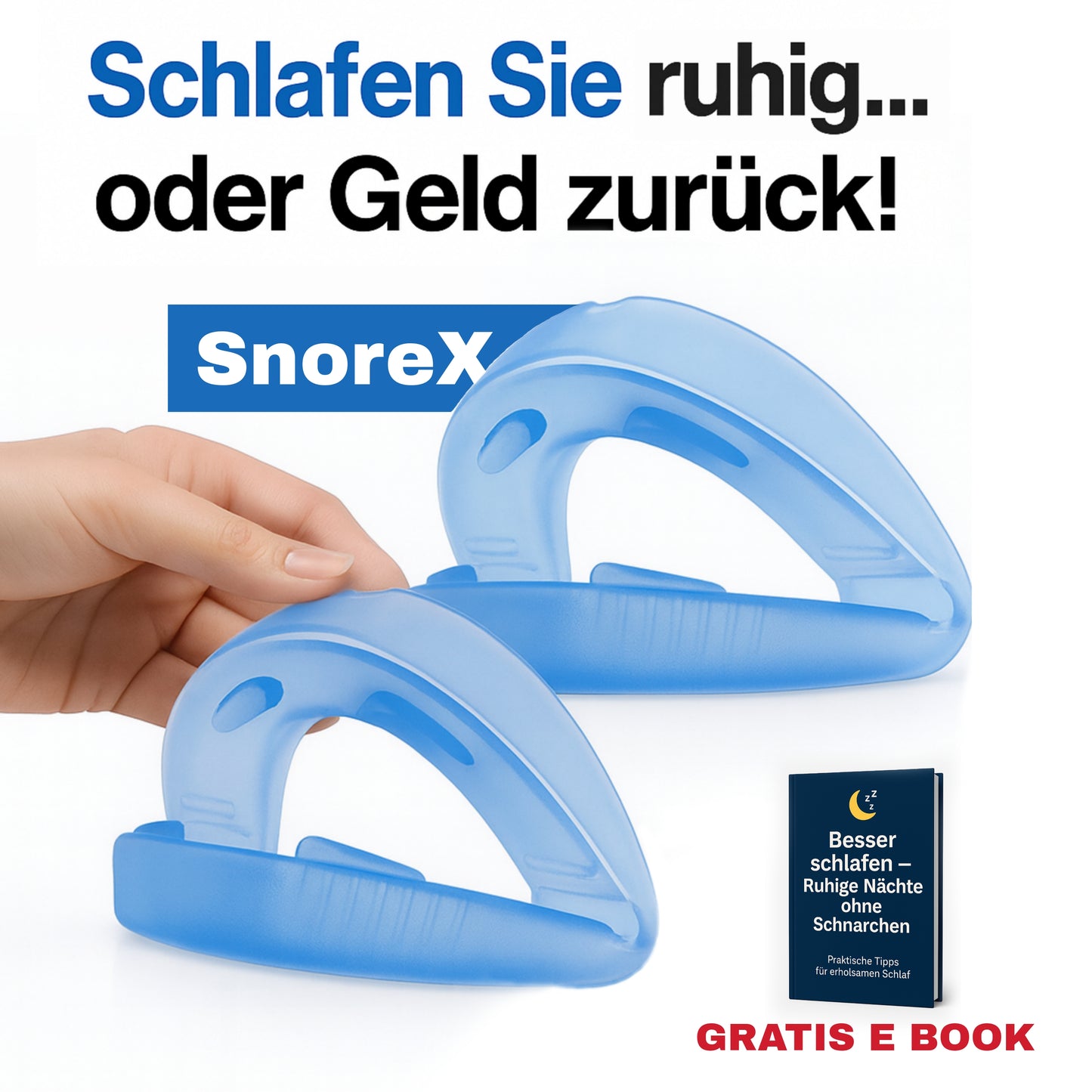 SnoreX™ Anti-Schnarch-Mundstück – Endlich ruhig schlafen