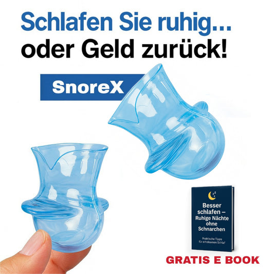 SnoreX™ Anti-Schnarch Zungen-Stabilisator – Endlich wieder ruhig schlafen